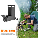 Outdoor Camp Stainless Steel Wood Stove Backpacking Picnic Hiking Rocket St