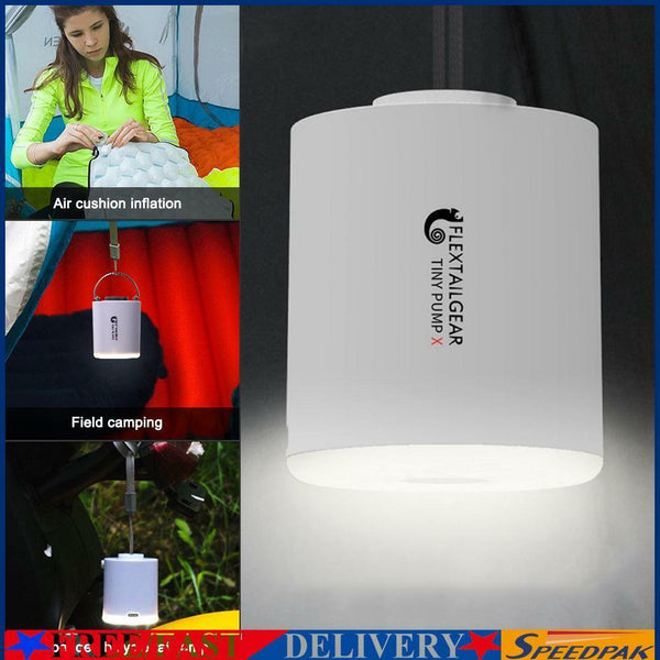 Mini Inflatable Pump Ultralight USB Charging Outdoor Air Pump Camping Light #F