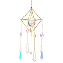 Hanging Sun Light Catcher Crystal Wind Chime Star Moon Pendant Home Window Deco_
