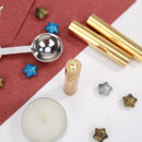Retro Cylindrical Seal Wax Brass Envelope Seal Stamp Customs Accessory (H) Newly