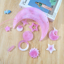 Silicone Moon Wind Game Chimes Mold DIY Making Tools Set Homemade Mold