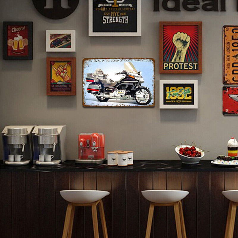 Motorcycle Plate Metal Tin Sign Plate for Bar Pub Club Cafe Garage Home Decor