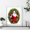 Santa Claus Hand Painted Drawing DIY Art Canvas Oil Kit Paint By Numbers Decor