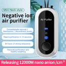 Mini Air Purifier USB Personal Wearable Hanging Necklace Fresher (White)