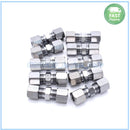 10X Brake Line Union Fitting Straight Compression Kits Connector 3/16" OD