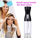 200ml High Pressure Spray Mist Bottle Salon Barber Hair Tool (Clear Black)