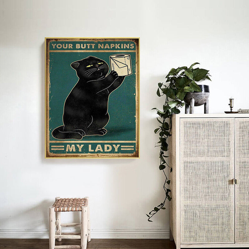 Retro Animal Poster Oil Paint By Numbers Kits Canvas DIY Home Decoration Gi