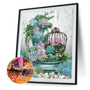 5D DIY Full Drill Diamond Painting Flowers Cross Stitch Craft Kit Home Wall