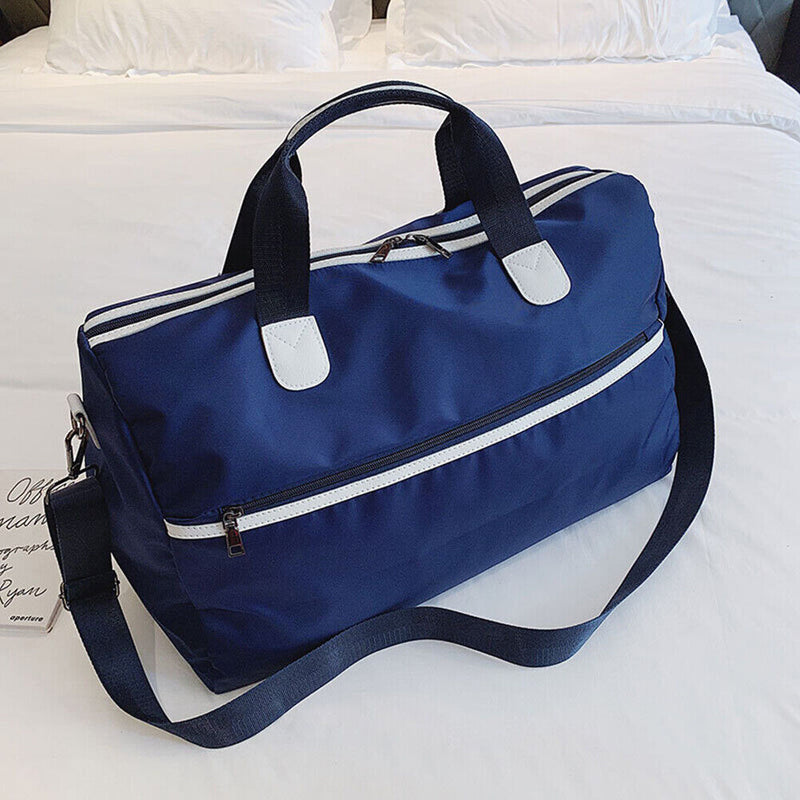 Fashion Women Yoga Fitness Waterproof Messenger Bag Luggage Handbag (Blue)l