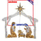 Christmas Nativity Scene LED Nativity Holy Family Scene for Outdoor Yard Decor