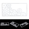 Gear Pattern Cake Stencil Fondant Baking Mold Template Decorating Tool