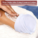 Soft for Skin Care Moisturizing Socks White Grey Overnight Moisture Spa Socks