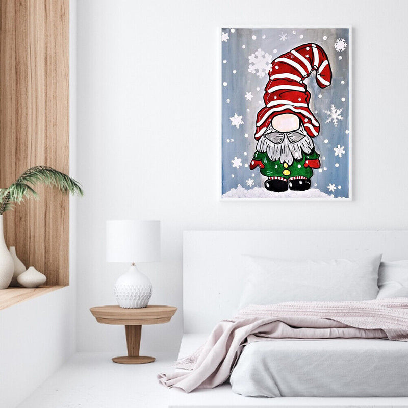 Gnome Oil Paint By Numbers Hand Painted Wall Art Craft Home Decoration No Frame