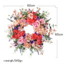 Flower Eucalyptus Wreaths, Front  60cm Flowers Wreath for Spring