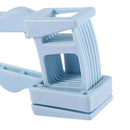 Garlic Press Ginger Cutter Manual Kitchen Grater Masher Grinder (Blue)