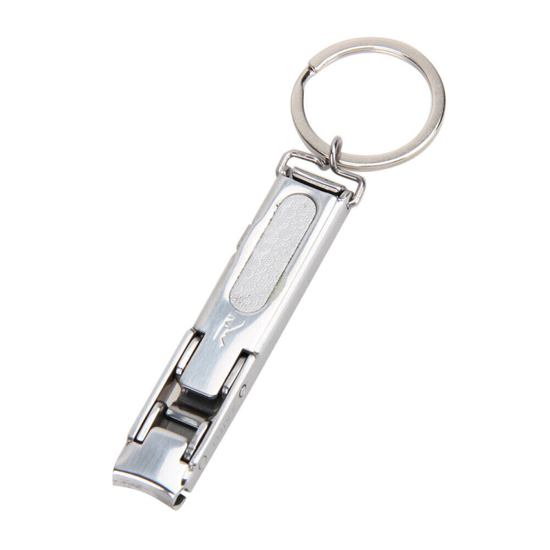 EDC Ultra-thin Foldable Hand Toe Nail Clippers Cutter Stainless Keychain