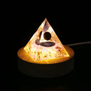 5cm Orgonite Pyramid Heal Reiki Orgone Energy Generator Crystal Stone (B) Newly