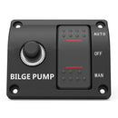 3-Way Yacht Manual Off 12V/24V Bilge Pump Switchs Boats Panel Marine Rocker