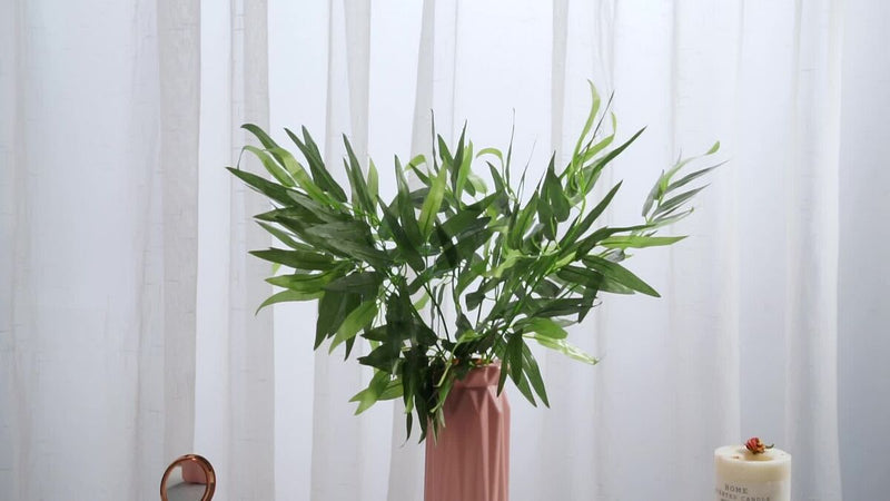 Artificial Tree Leaf Branch Green Plants Indoor Outdoor Decor I7B5