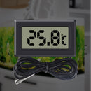 Aquarium LCD Digital Thermometer High Precision Temperature Meter (Black) Newly