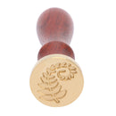 Retro Wax Seal Envelope Stamps DIY Plant Pattern Wedding Invitations Sealing