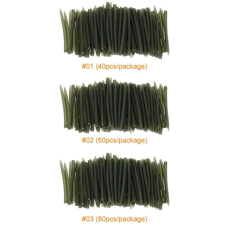 Fishing Hook Sleeve Tube Anti Wrap Positioner Terminal Tackles (80pcs)