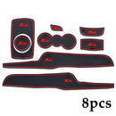 8pcs for Ford Fiesta 2009-2014 Car Cup Mat Set Auto Interior Groove Cushion