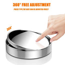 2pcs Car HD Blind Spot Mirror 360-degree Wide Angle Adjustable Rear View Mirror