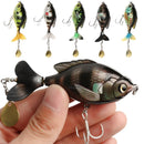Segment Soft Rotating Tail Fish Bait VMC Hooks Popper Rotate Tail Fishing Lure