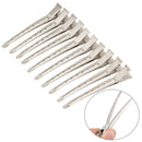 10pcs Hair Clips Hair Stainless Steel Hairdressing Sectioning Clips Clamp