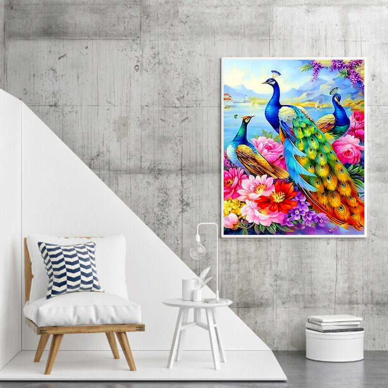 Animal Oil Paint By Numbers Kit DIY Frameless Drawing Picture for Adults Deco
