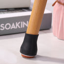 4pcs Silicone Furniture Leg Covers Table Feet Pad Floor Protector (Black)