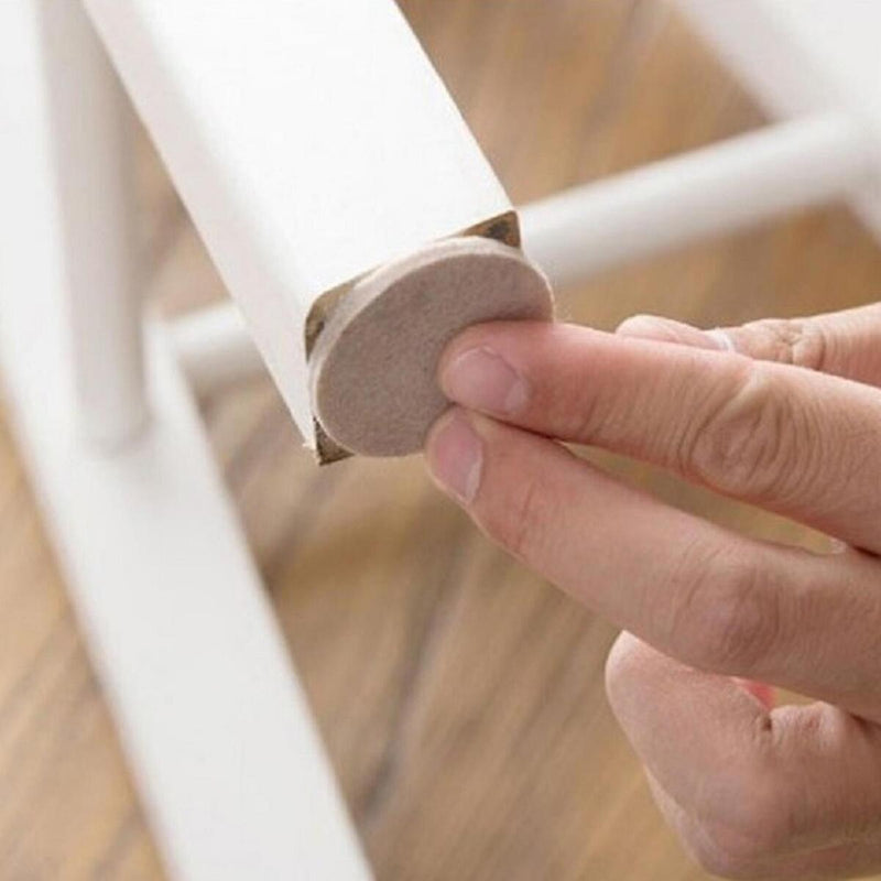 12pcs Beige Round Table Chair Foot Felt Pad Furniture Floor Protector ?2.9CM/