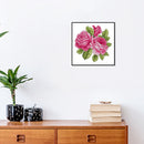 Counted Pink Rose Partial Embroidery 14CT DIY Cross Stitch Art Canvas Kit
