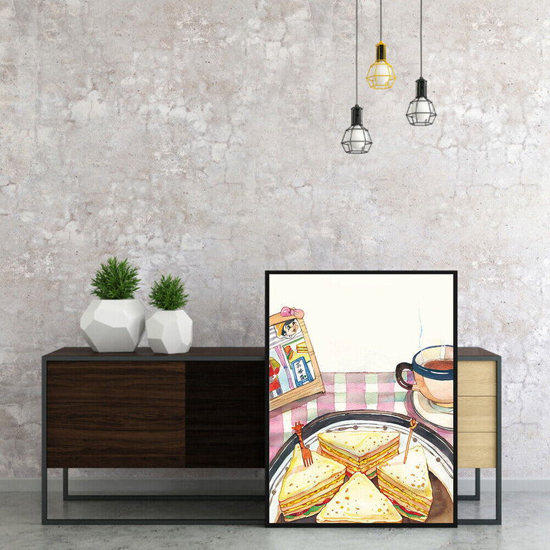 Acrylic Oil Painting By Numbers Cartoon Snacks Digital Picture Home Wall Decor