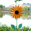 Rotating Garden Decor Lawn Flower Wind turn Sunflower Wind Spinner Windmill