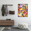 Painting By Numbers Kit DIY Love Heart Hand Painted Canvas Oil Wall Art Pic