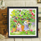 Partial Embroidery DIY 11CT Cute Rabbits Cotton Thread Cross Stitch Print Kit