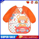 Cartoon Waterproof Unisex Baby Feeding Long Sleeve Art Apron Animal Bibs(A)