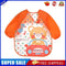 Cartoon Waterproof Unisex Baby Feeding Long Sleeve Art Apron Animal Bibs(A)