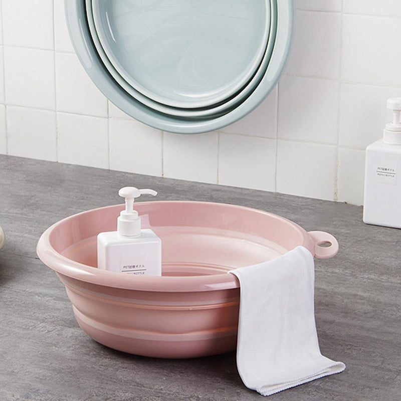 Folding Bucket Portable Foldable Basin Outdoor Travel Camping Washing Tools