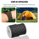 50m 7 Strands Paracord Parachute Cord Outdoor Camping Reflective Climbing Rop