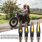 4x Amber LED Motorcycle Turn Signal Flowing Water Bendable Indicator Universal