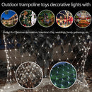 LED Net Curtain Fairy Lights Solar Wedding Party Garden Decor (Cold White) Newly