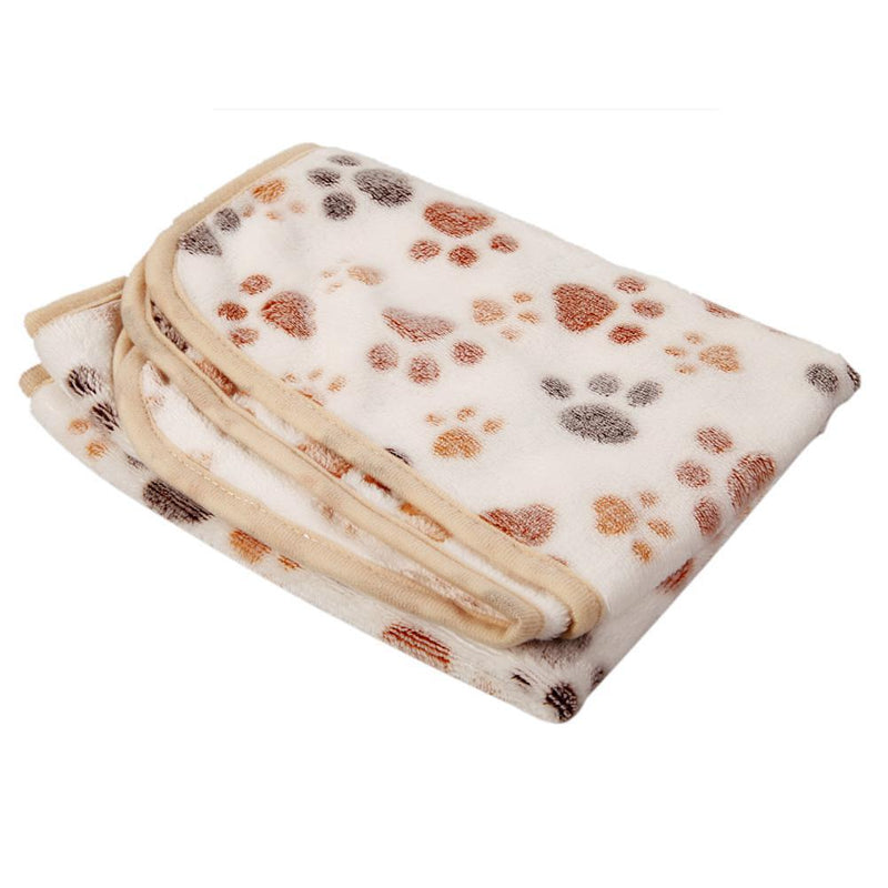 WARM Pet Blanket Touch Soft Warm Dogs Cat  Bed Blanket Mat(White) (60x40) Newly