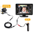 Car Rear View Monitor Baby Car Mirror Display 4.3 Inch Folding Display Screen