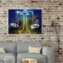 5D DIY Diamond Painting Full Round Drill Libra Mosaic Rhinestone Art Home Crafts