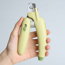 #A Plastic Pet Nail Clippers Banana Dog Cat Claw Grinder Toe Trimmer Pet Groomin