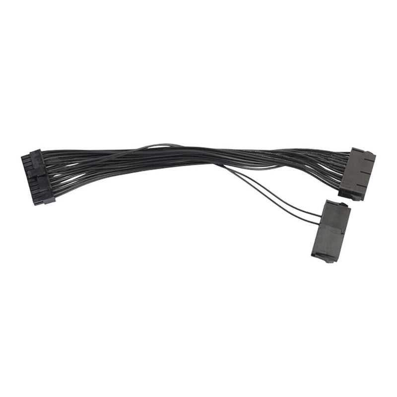 30cm Dual PSU Cable Extension Adapter 24Pin ATX Sync Starter Power Cord