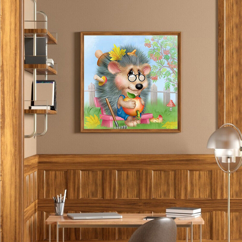 Diamond Painting Kit Hedgehog Full Round Rhinestone Wall Picture